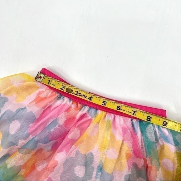 DISNEY MINNIE Girl's Pink & Blue Floral Lined Skirt Size 4T - Picture 9 of 10